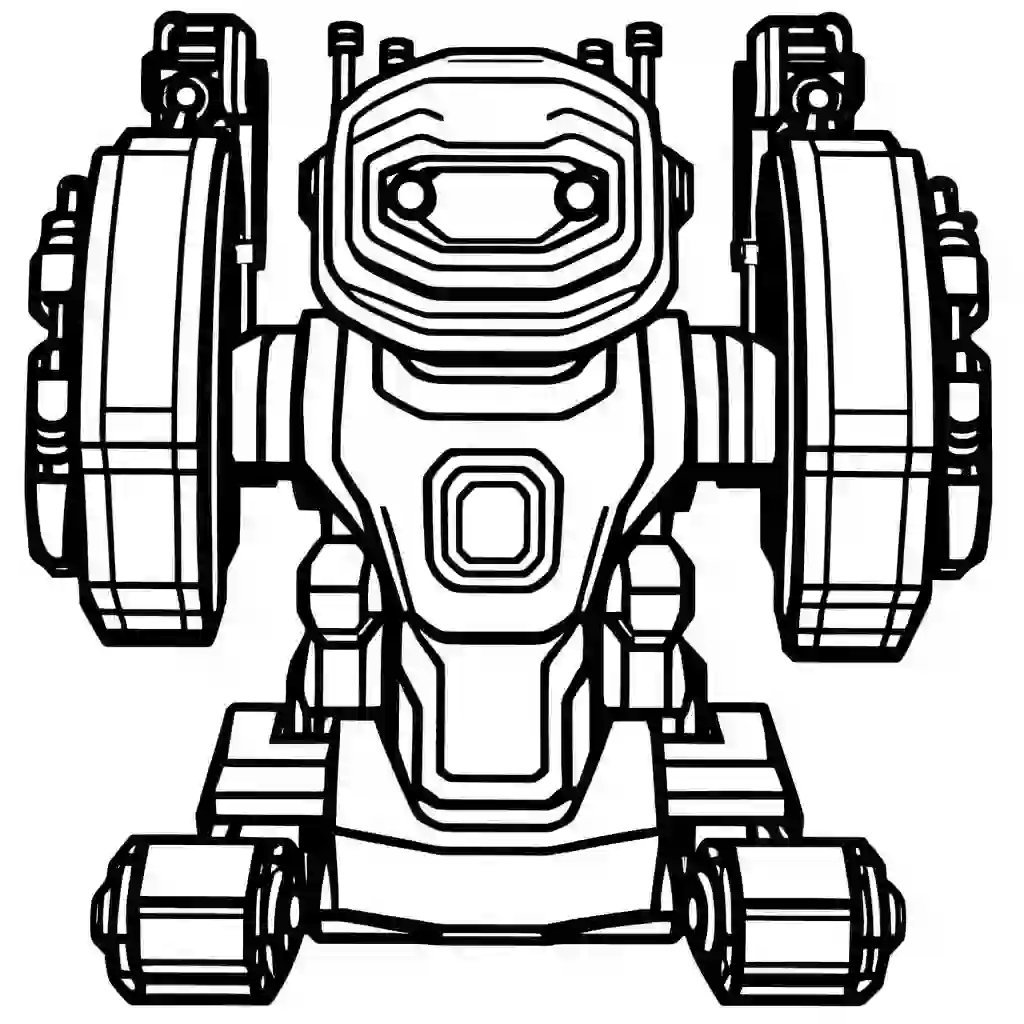 Industrial Robot coloring pages
